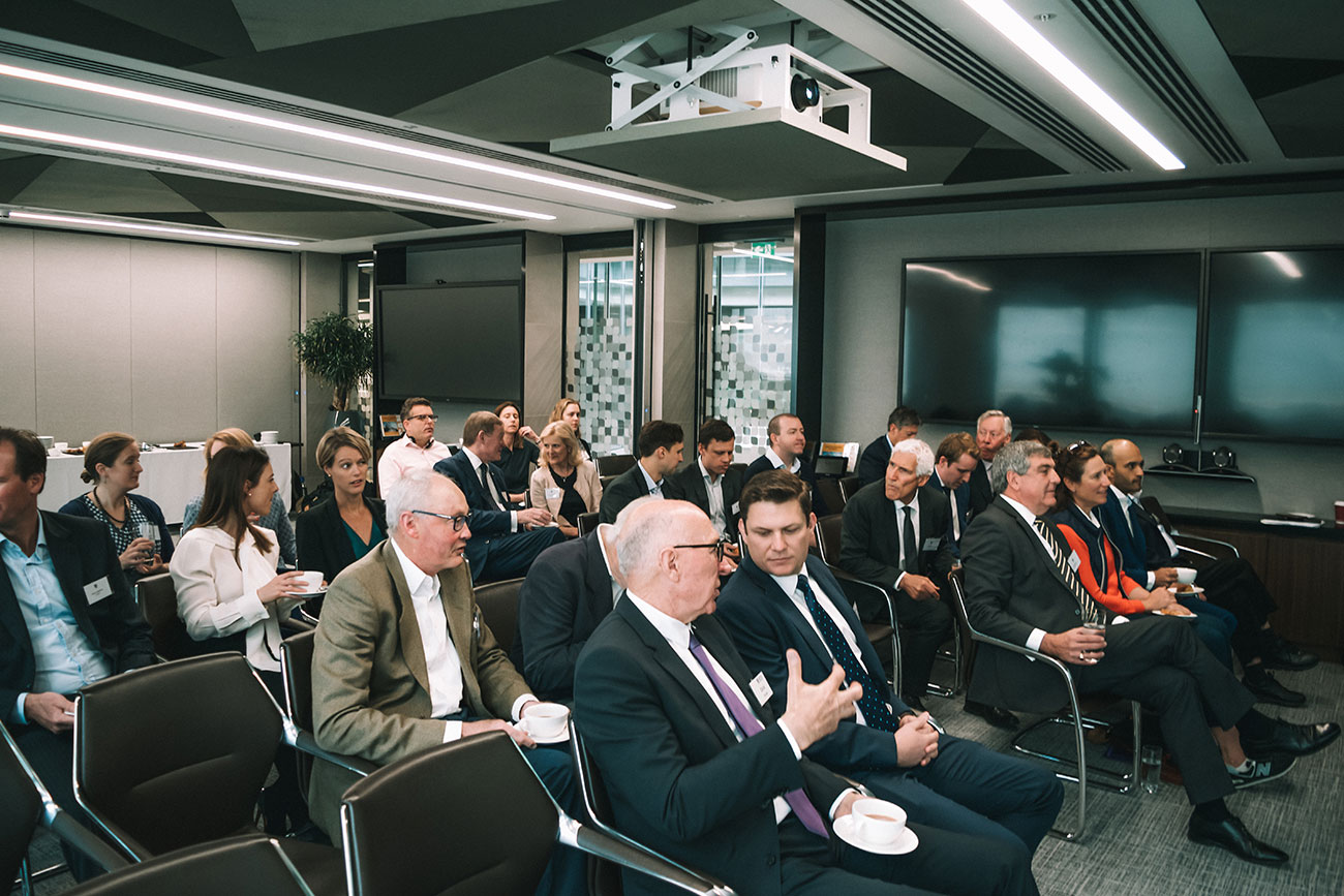 Attendees at the UK Business- Breakfast with Mike Deeks